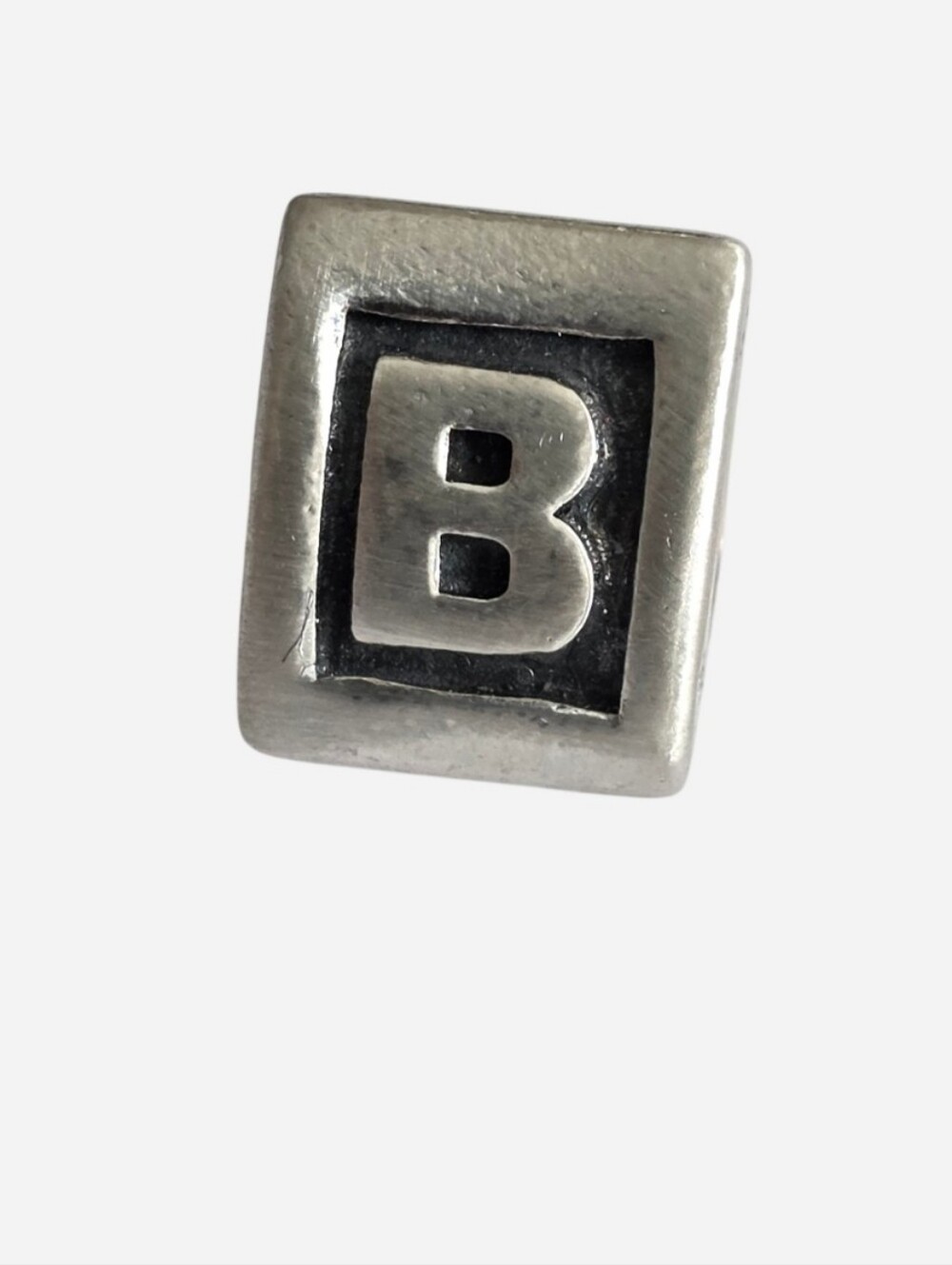 Pandora Retired Block Letter B Charm 925 ALE